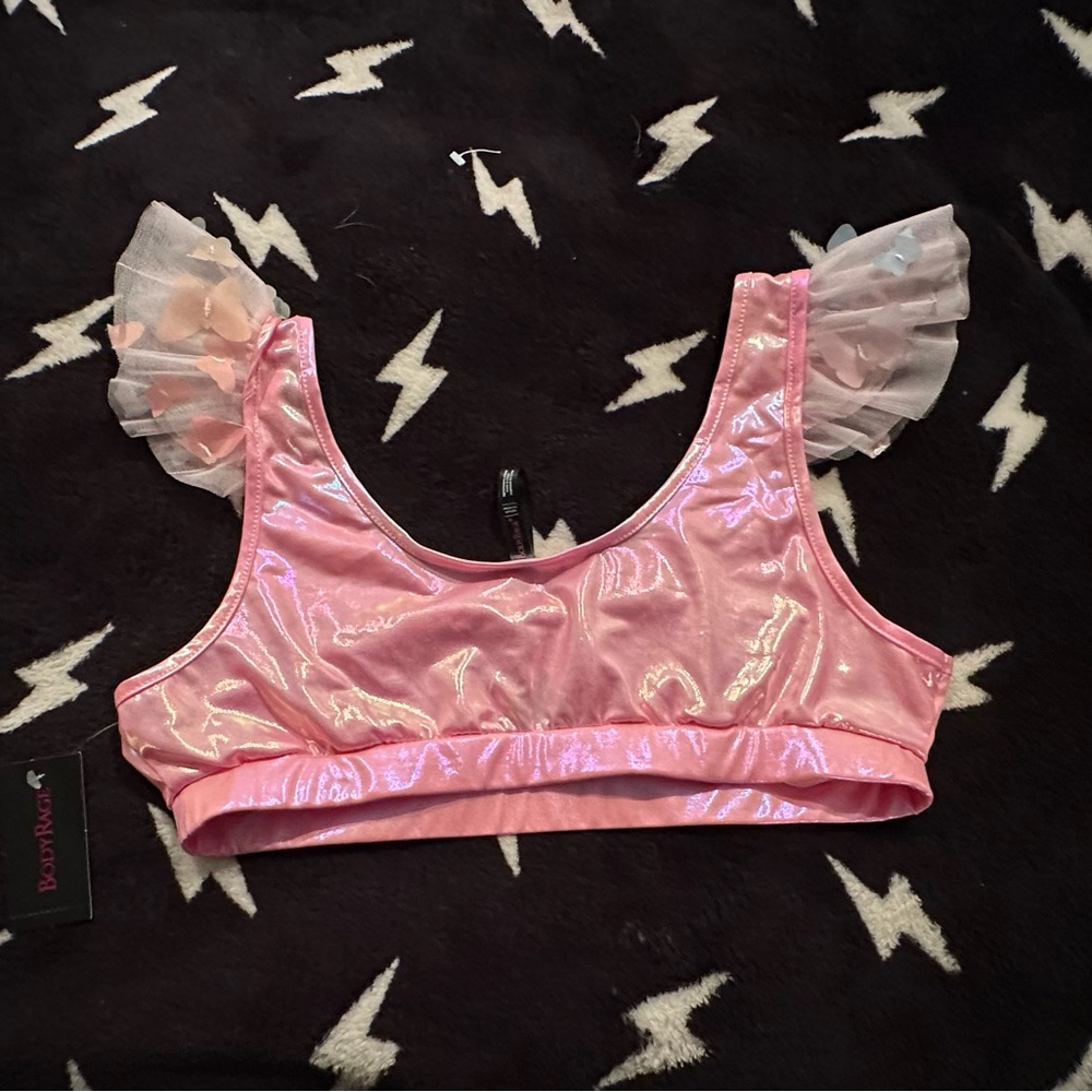 NWT - Body Rage - Butterfly Flutter Bra - Medium - Picture 3 of 4